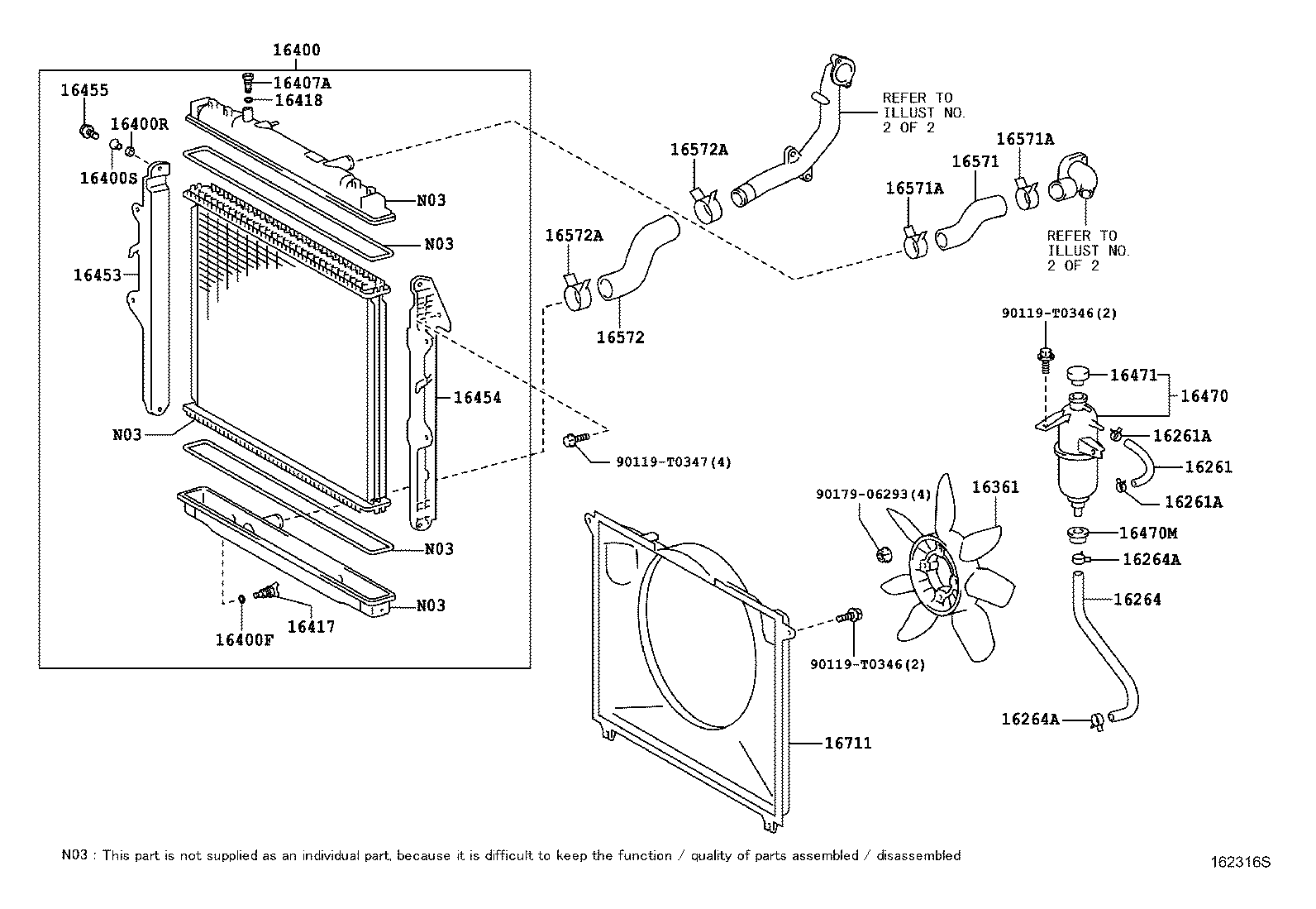 TOYOTA 1640130010 - Låslock, kylvätskebehållare xdelar.se