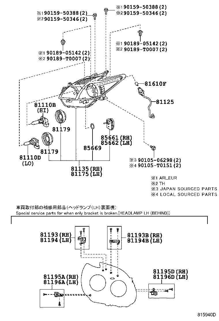 LEXUS 9098113075 - Glödlampa, dimstrålkastare xdelar.se