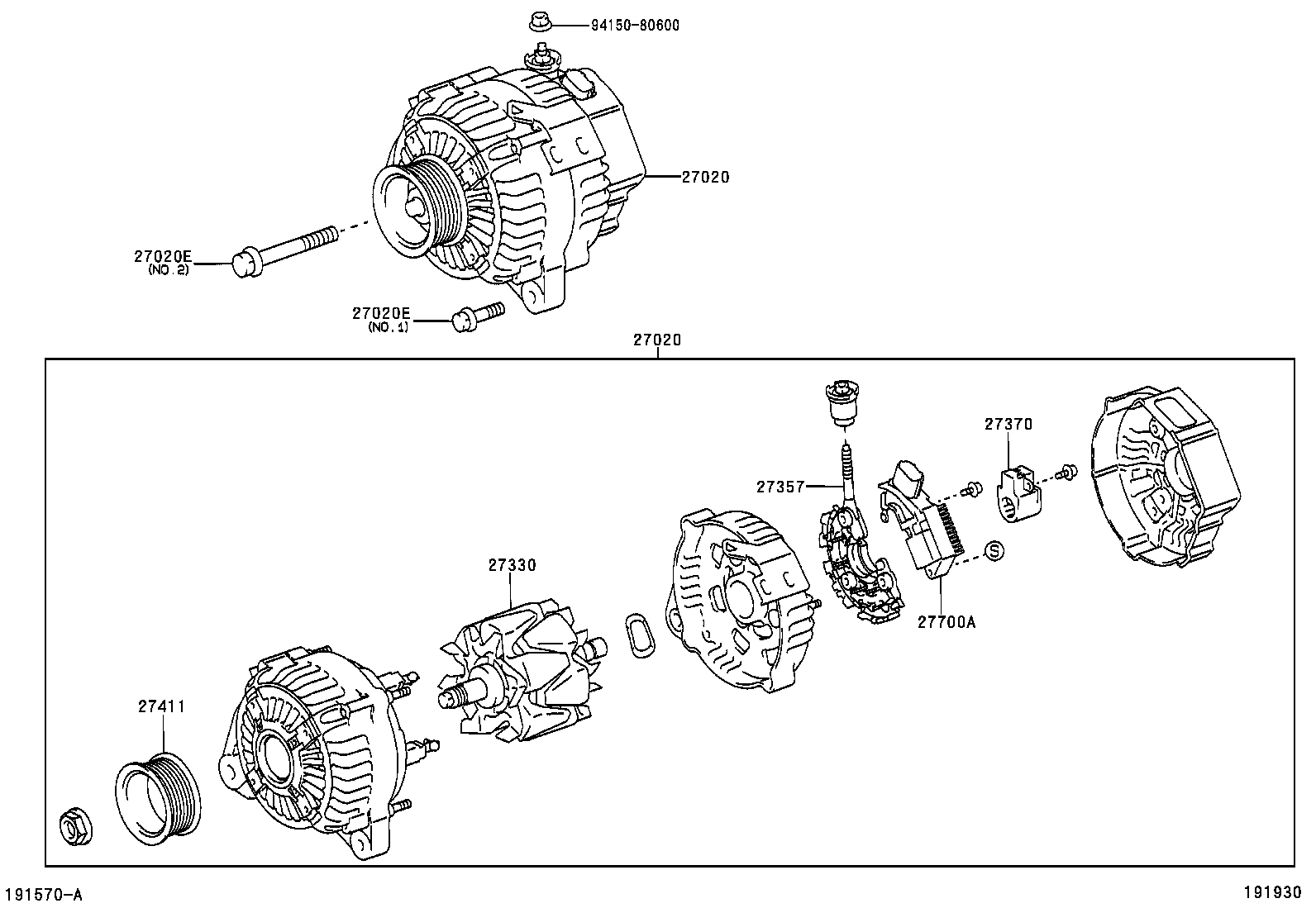 TOYOTA 27060-28110 - Generator xdelar.se