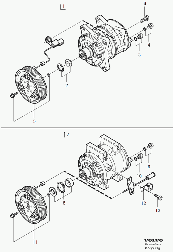 Volvo 8603127 - Kompressor, klimatanläggning xdelar.se