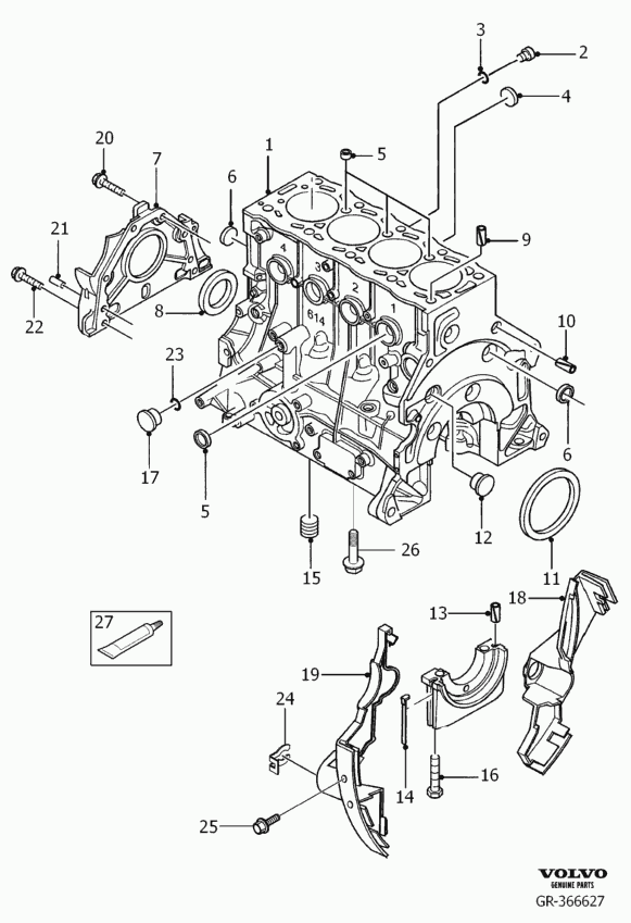 Volvo 30725877 - Packbox, vevaxel xdelar.se