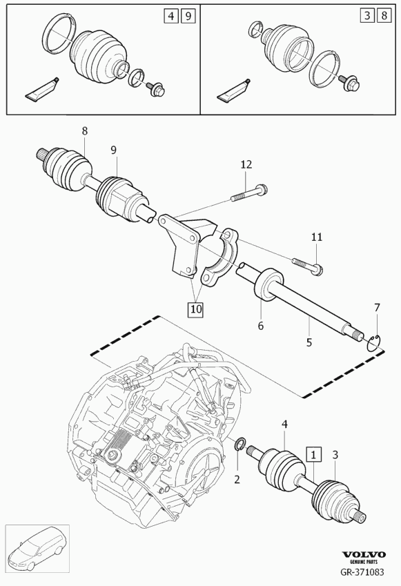 Volvo 36011269 - Drivaxel xdelar.se