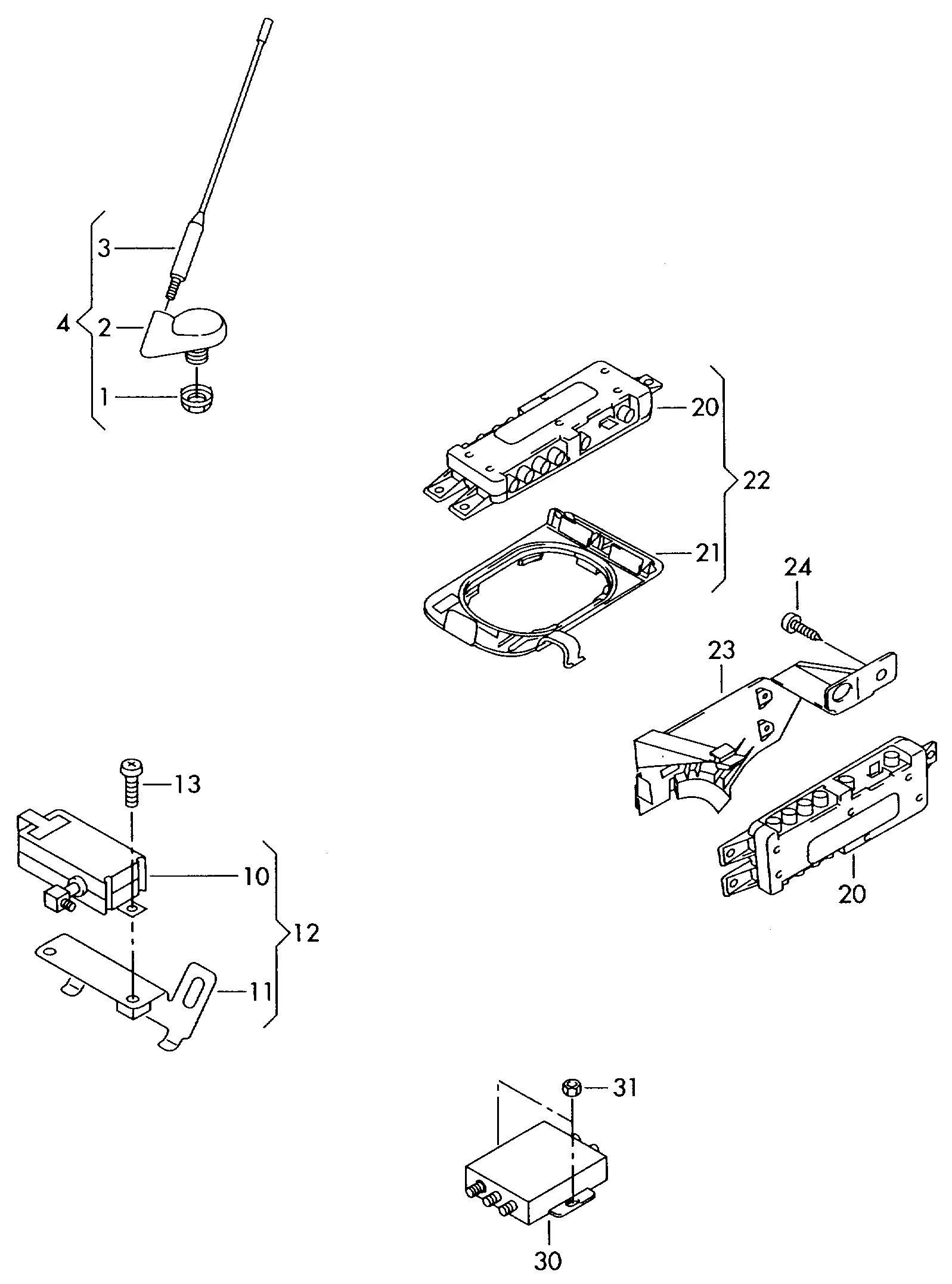 AUDI 1J0 035 849A - Antenn xdelar.se