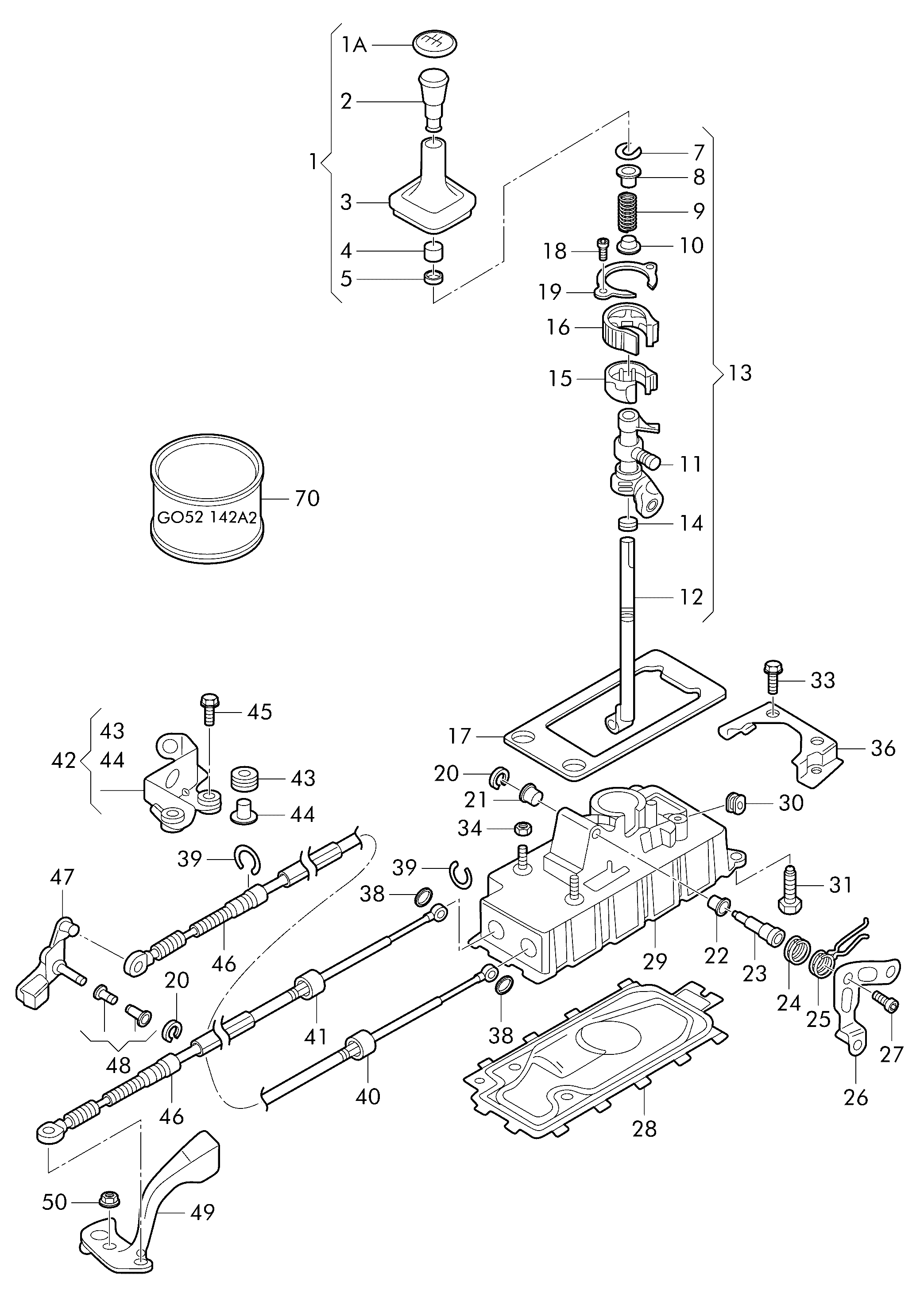 VW N  90815903 - Reparationssats, växelhävarm xdelar.se