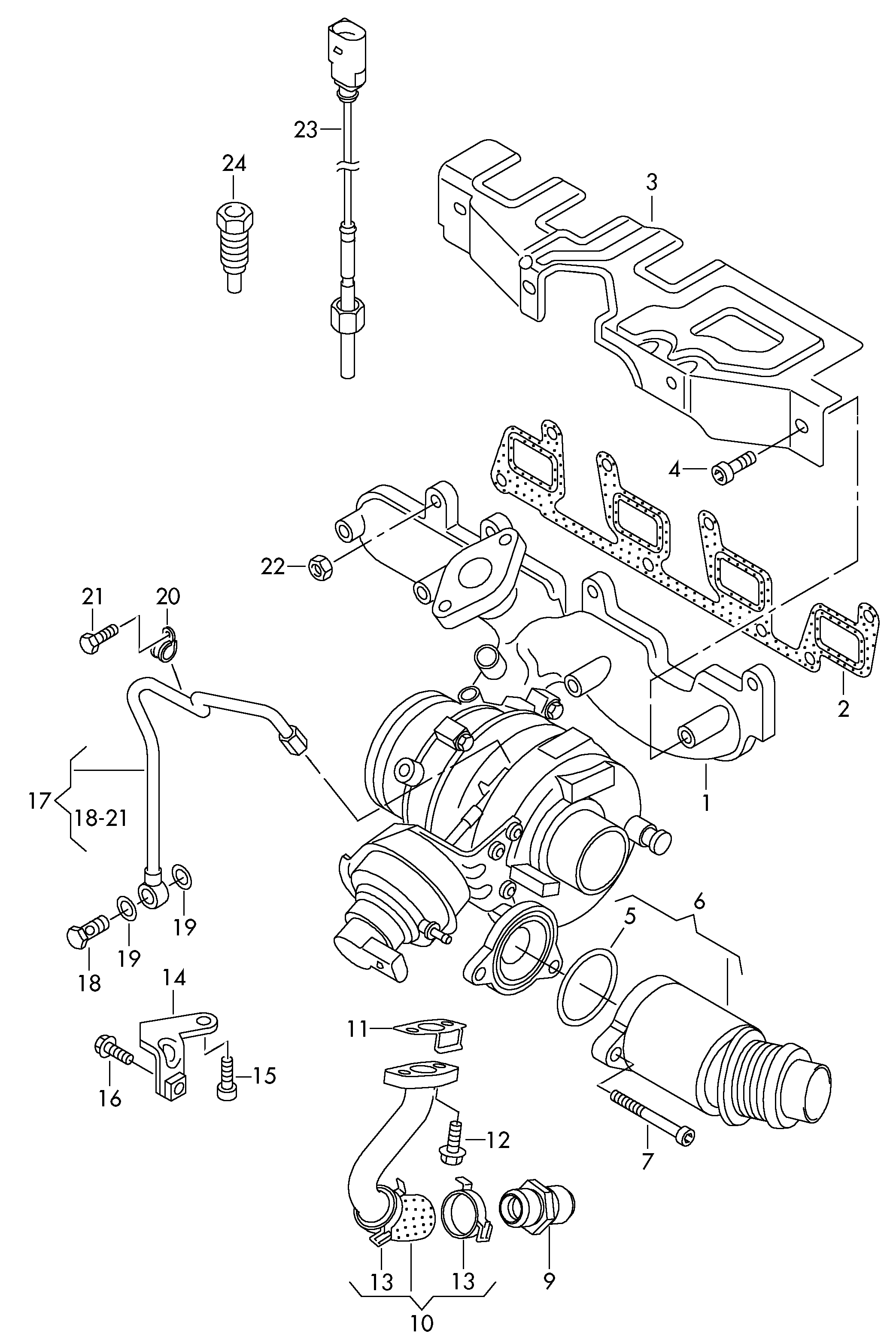 VW 03L129969AD - Värmeskyddsplåt xdelar.se