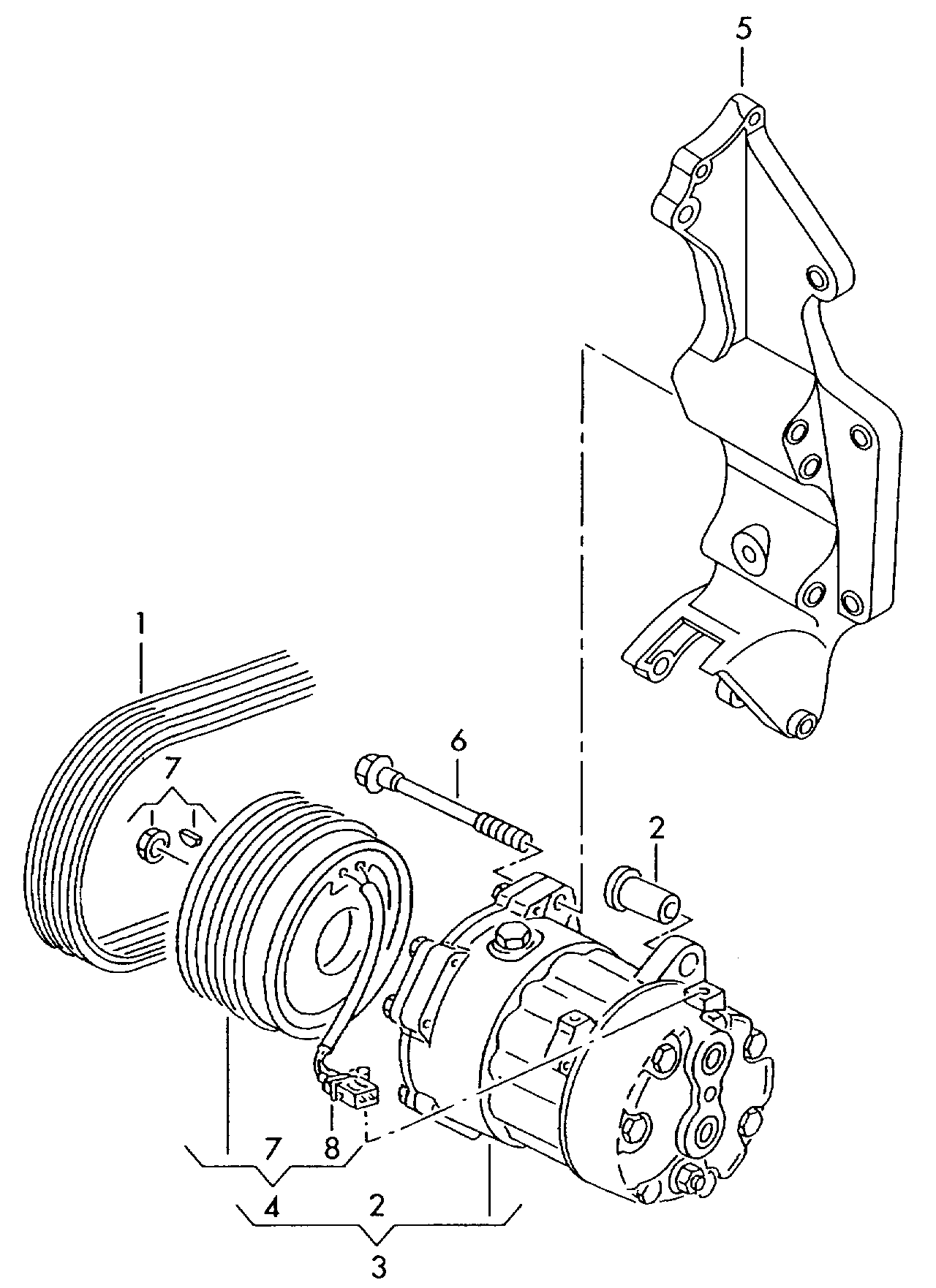 AUDI 7H0 820 803 D - Kompressor, klimatanläggning xdelar.se