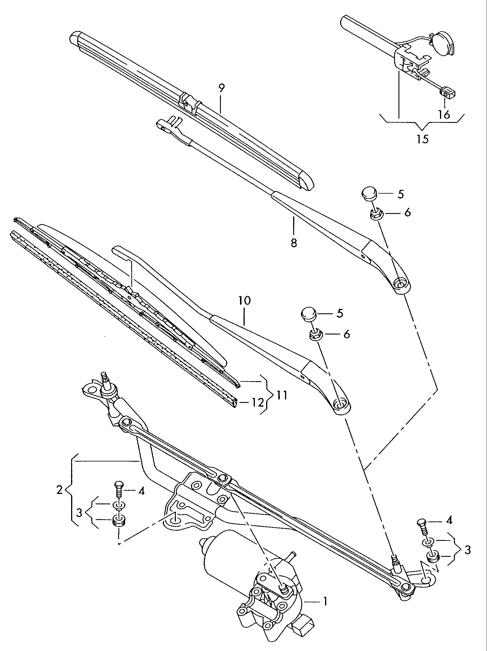 VAG 7H0955429 - Torkarblad xdelar.se