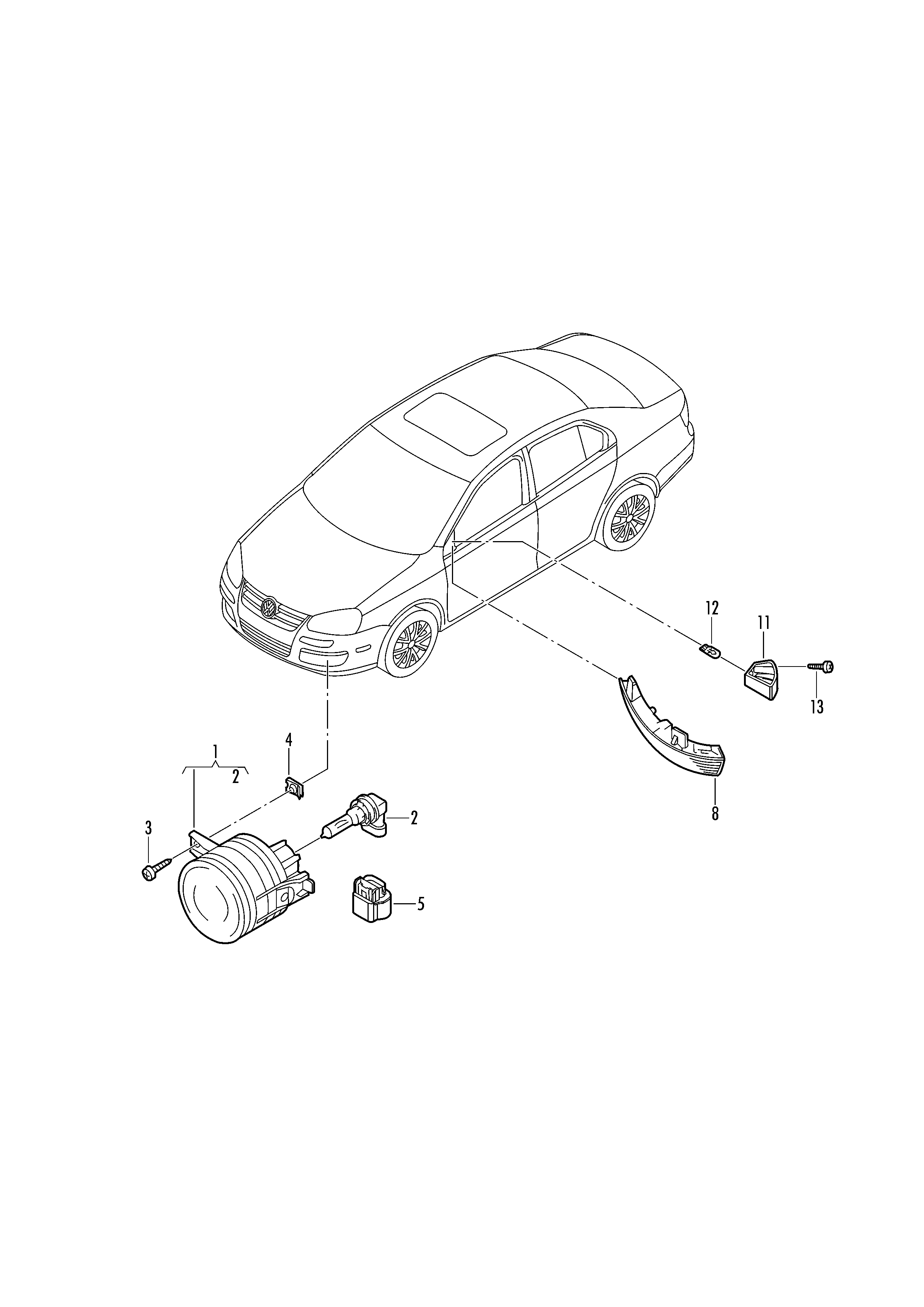 VAG N101 300 01 - Glödlampa kurvljus xdelar.se