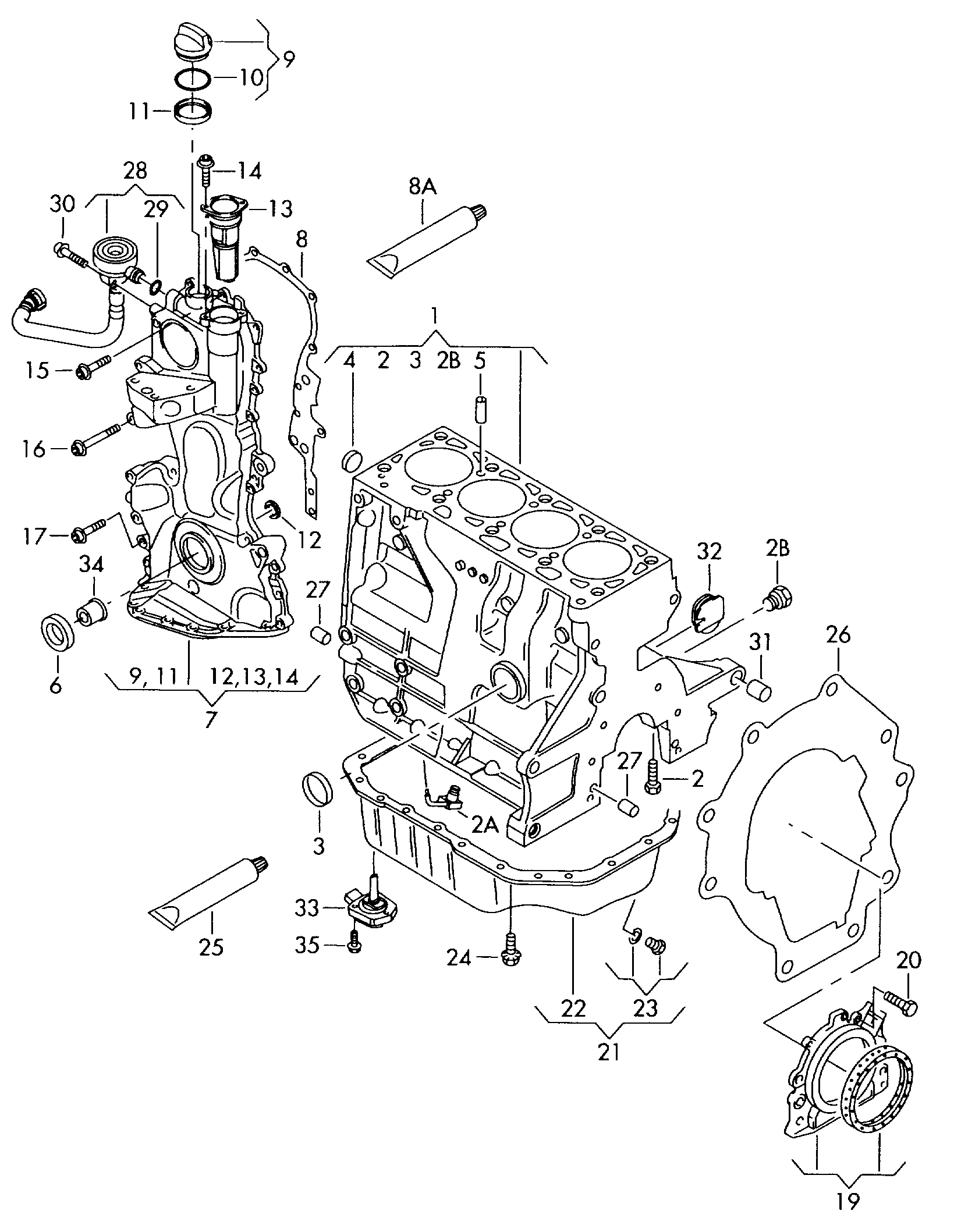 VAG N  91107801 - Skruv, vevlagerbock xdelar.se