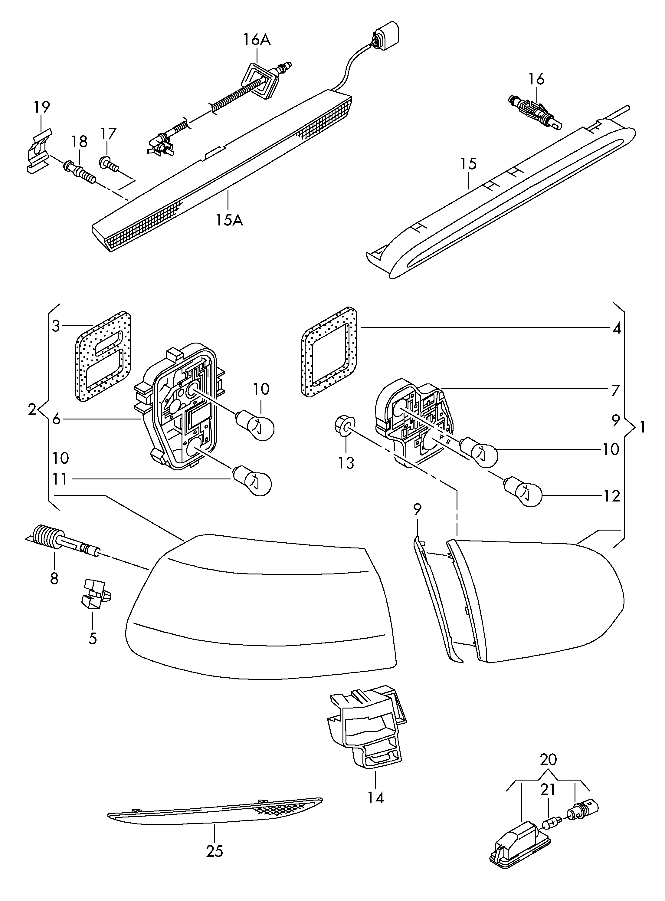 VAG N 107 24401 - Glödlampa, extrabromsljus xdelar.se