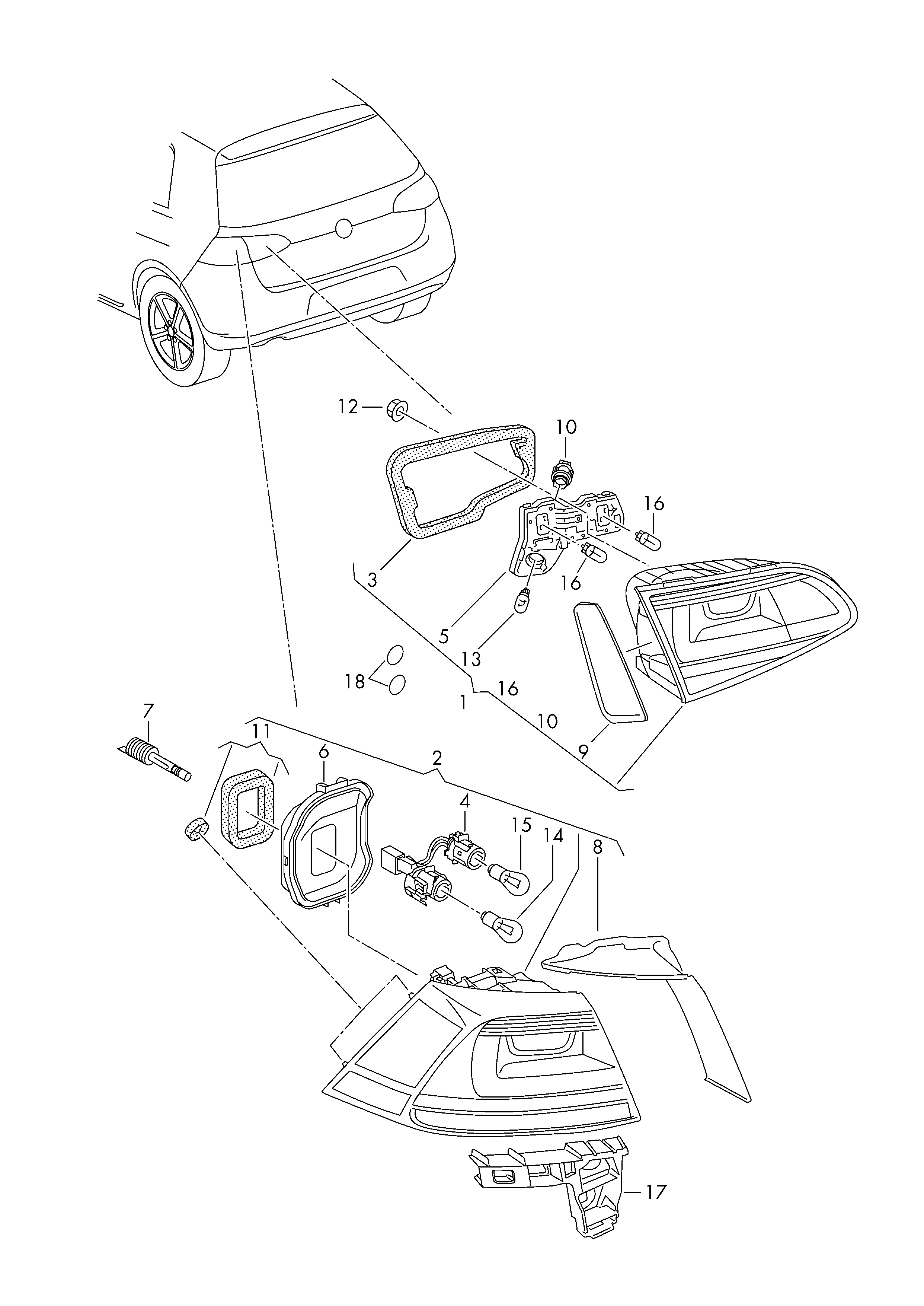 VAG N  10724402 - Glödlampa, varselljus xdelar.se