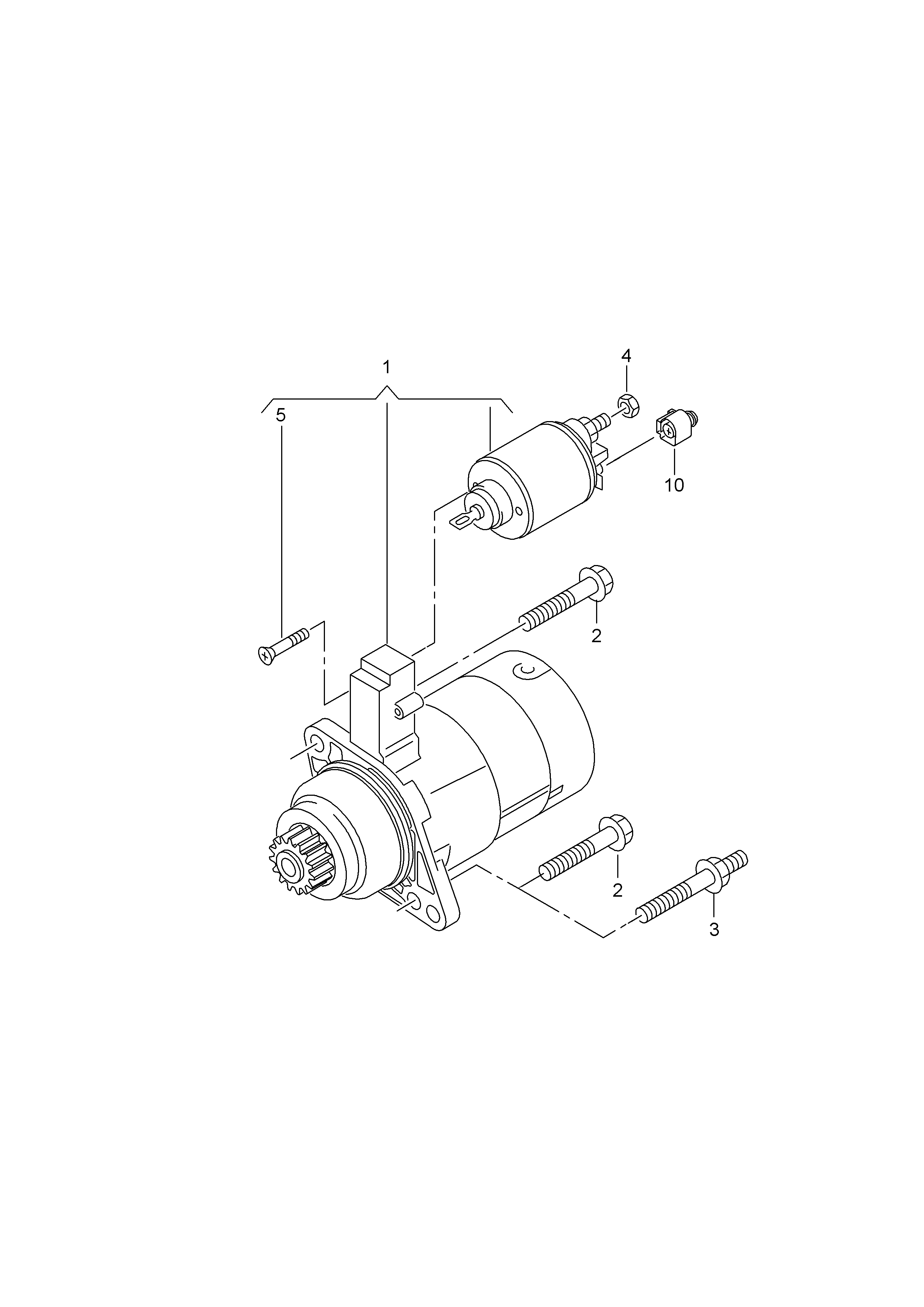 VW 02Z911024L - Startmotor xdelar.se