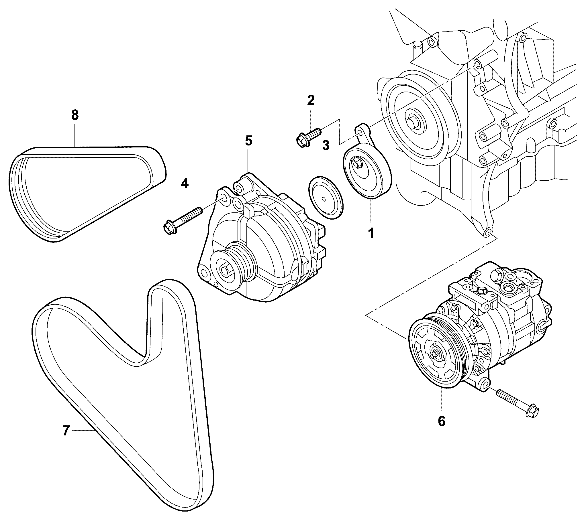 VAG 04C 260 849 E - Flerspårsrem xdelar.se