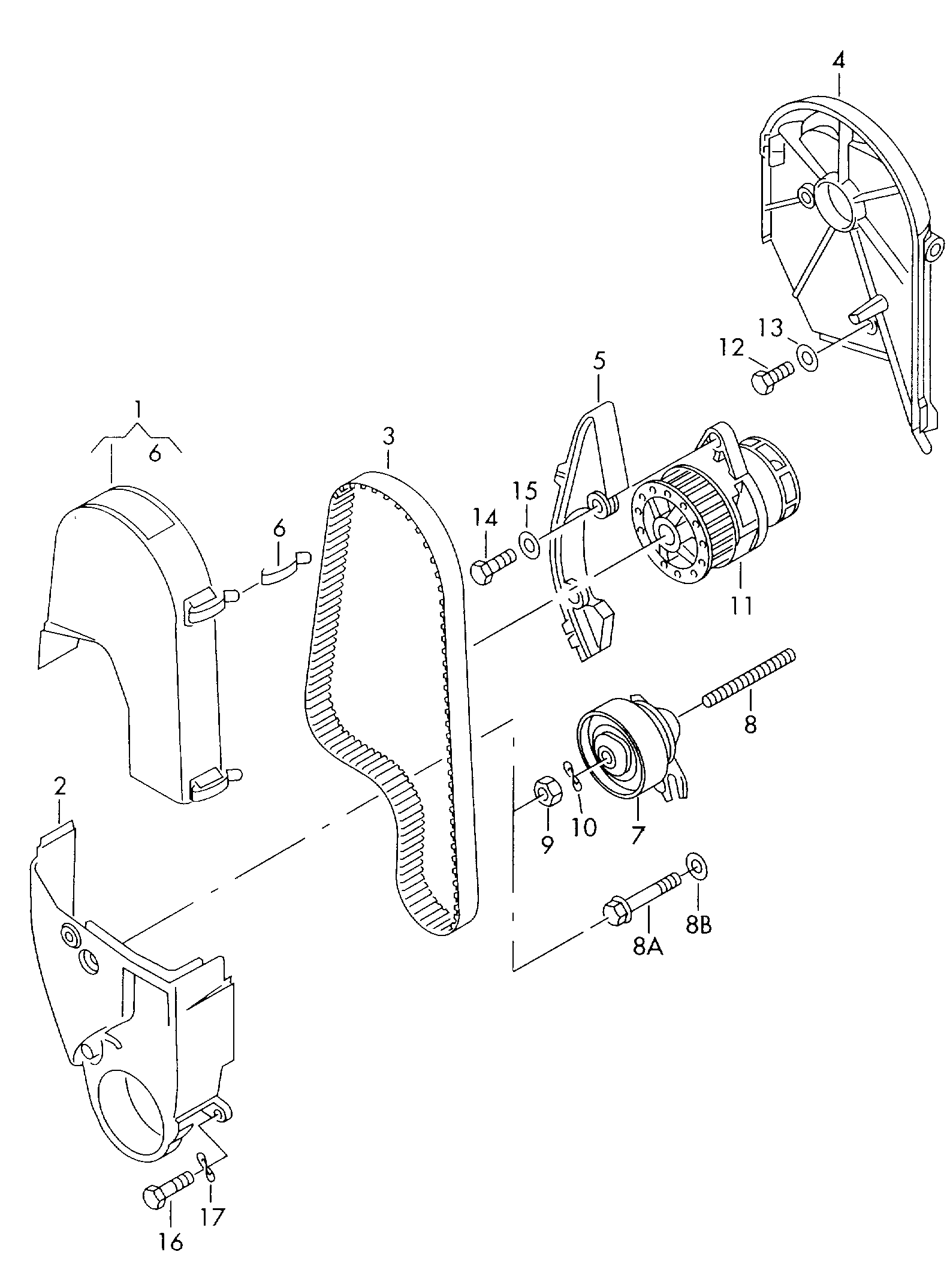 CUPRA 030109243C - Spännrulle, tandrem xdelar.se