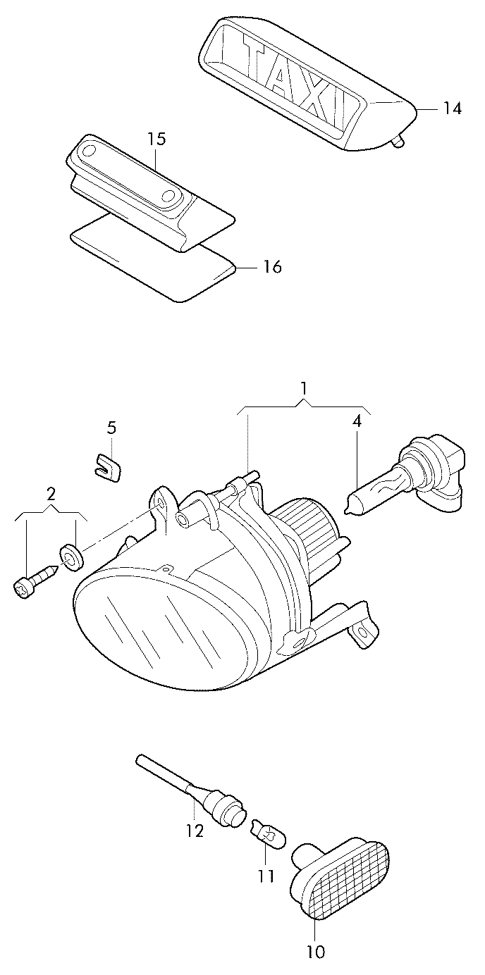 Seat 2K0 949 117 - Turn signal indicator xdelar.se