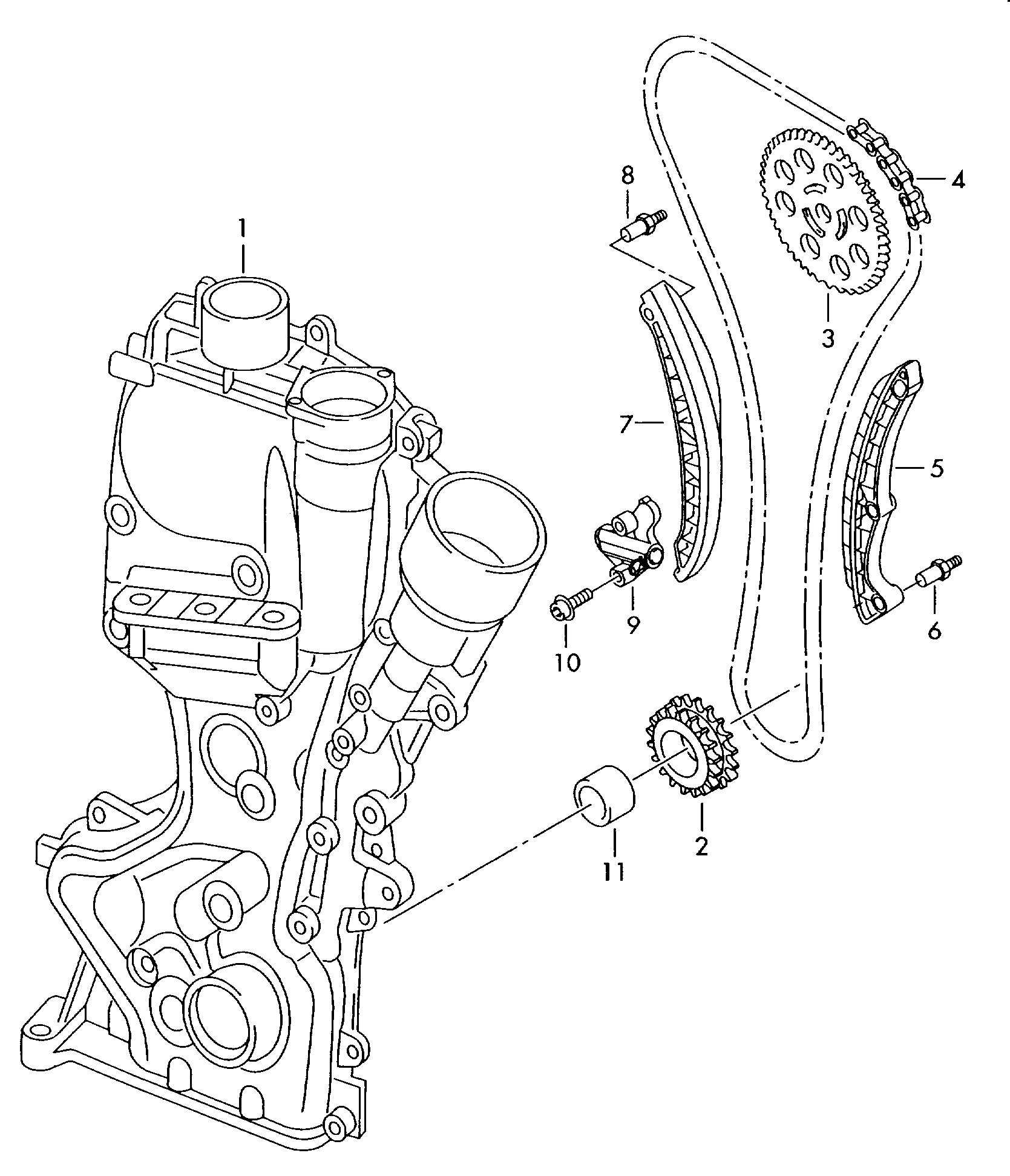 Skoda 03C 109 507 BA - Transmissionskedjesats xdelar.se