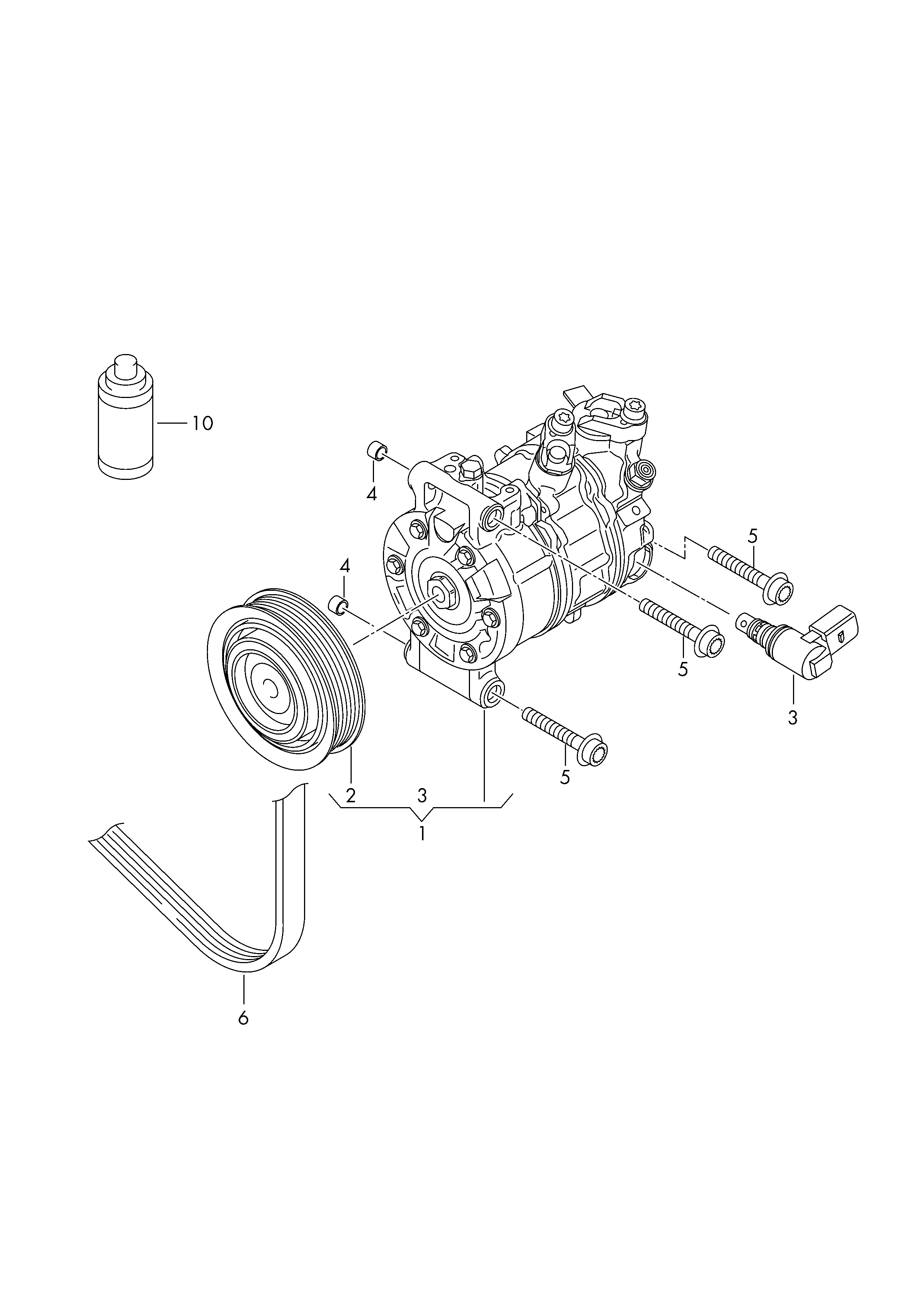 Seat 5Q0 820 803 F - Kompressor, klimatanläggning xdelar.se