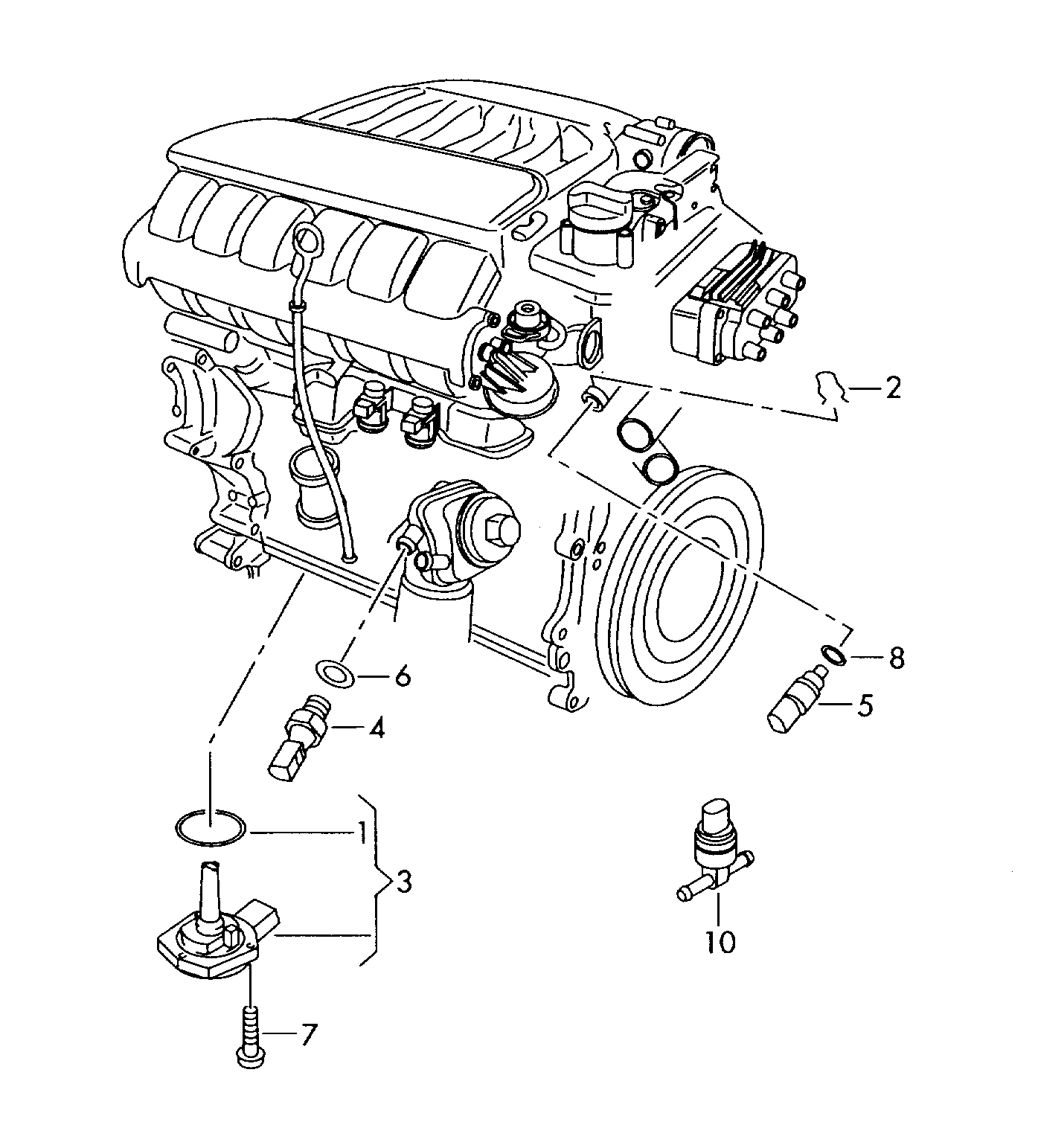 VAG 070919501D - Sensor, kylmedietemperatur xdelar.se