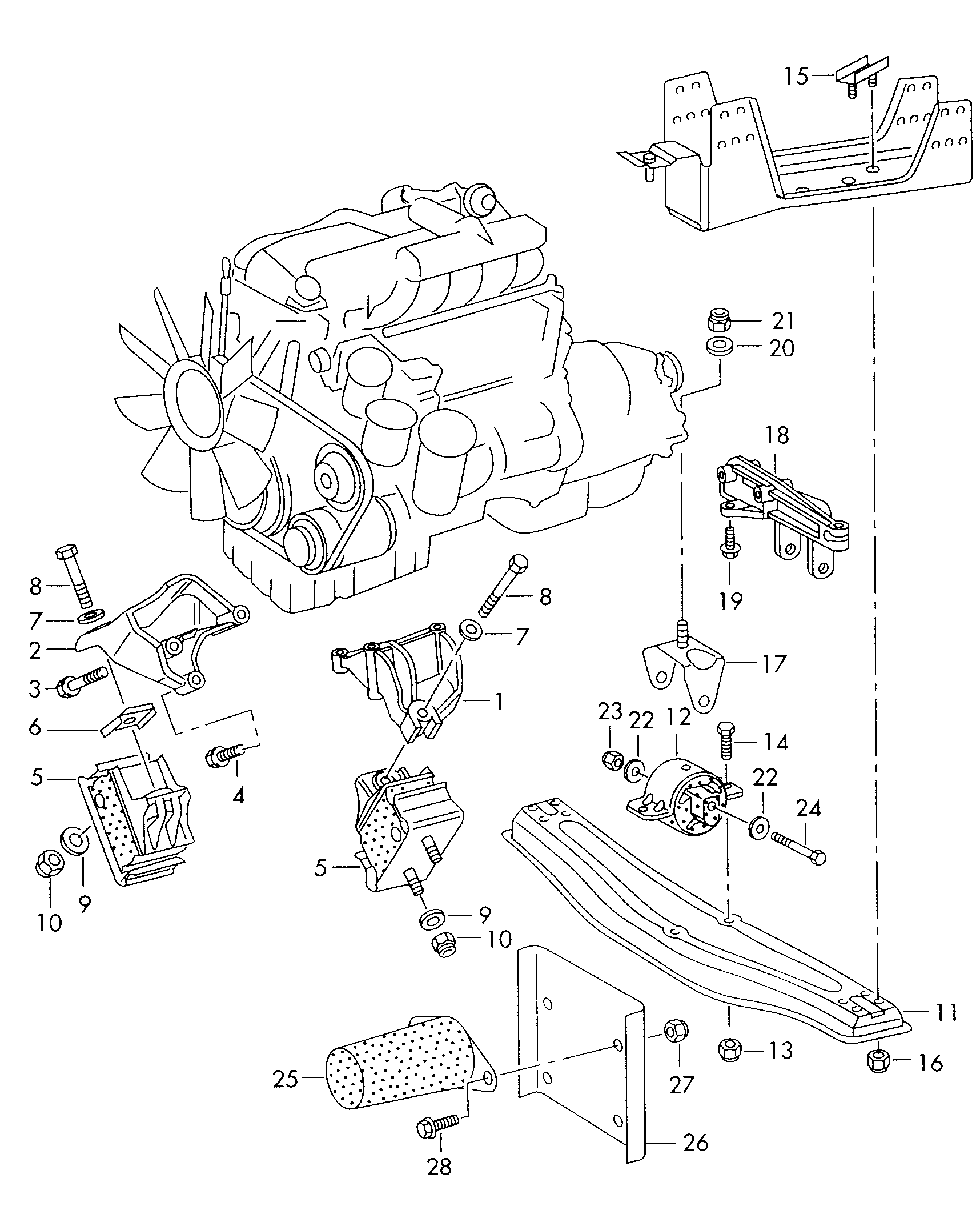 VW N   105 274 01 - Reparationssats, hjulupphängning xdelar.se