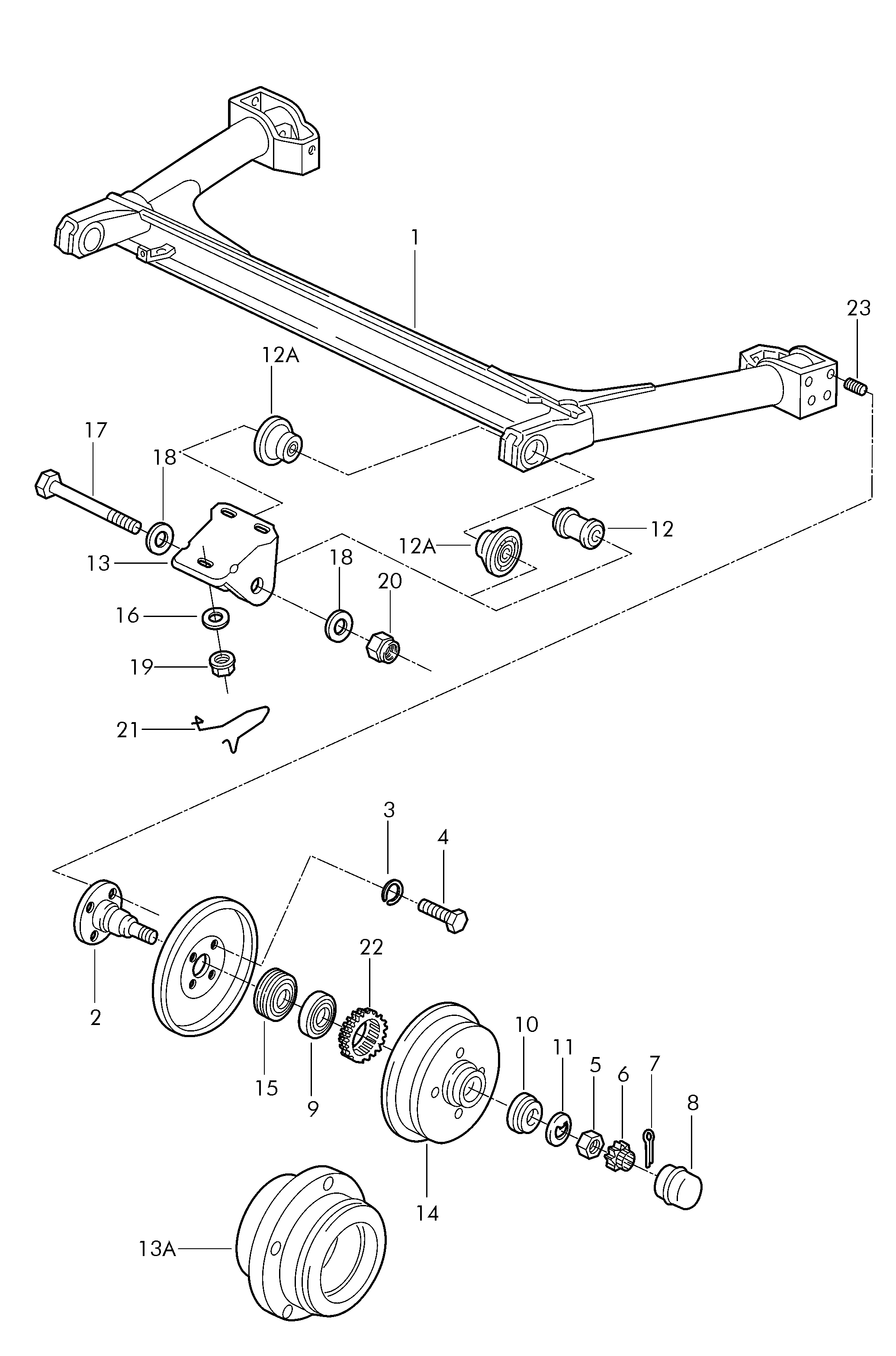 VAG 3114056611 - Lagring, hjullagerhus xdelar.se