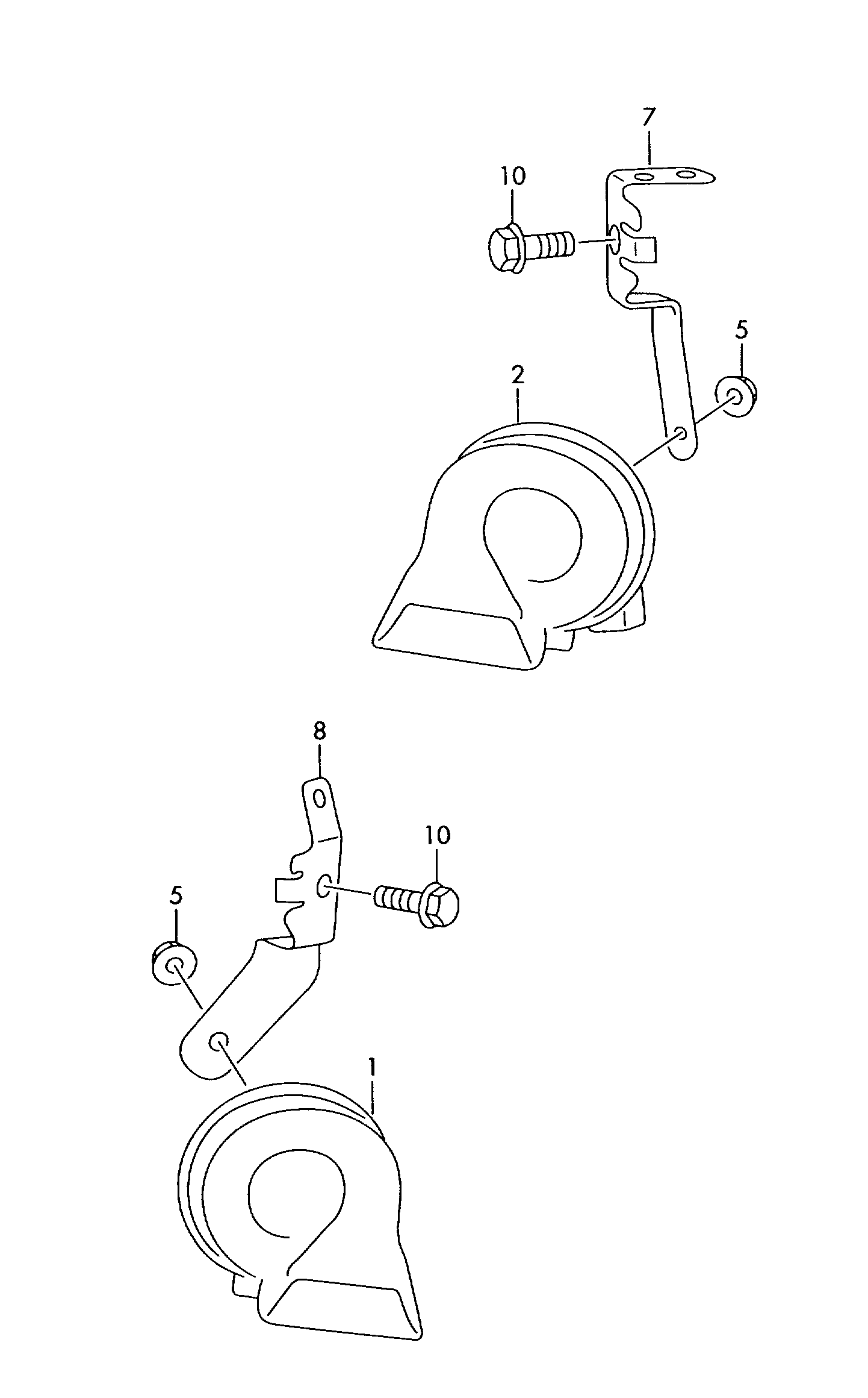 VAG 5N0 951 221 B - Signalhorn xdelar.se