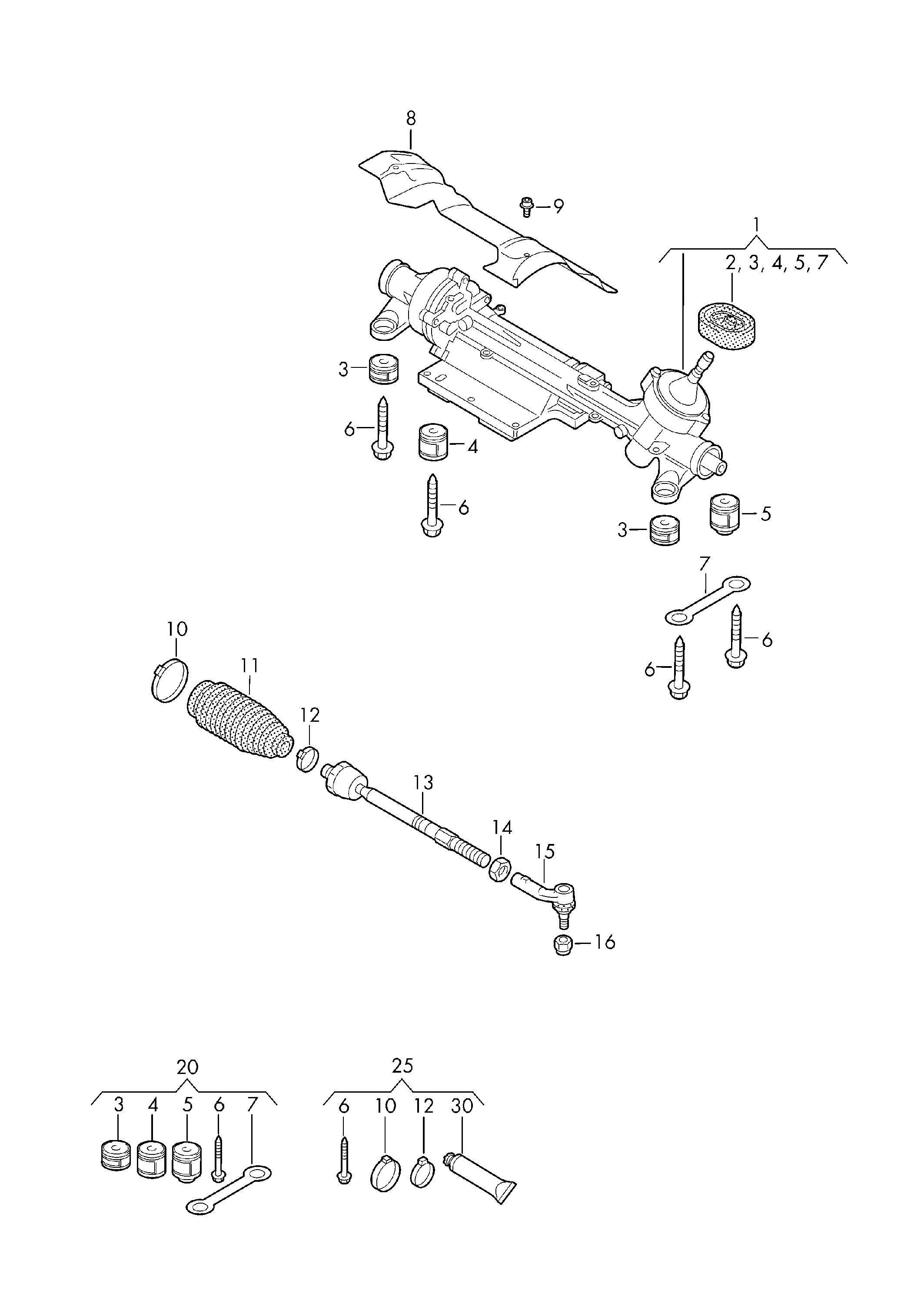 VAG 1K0423831B - Bälgar, styrsystem xdelar.se